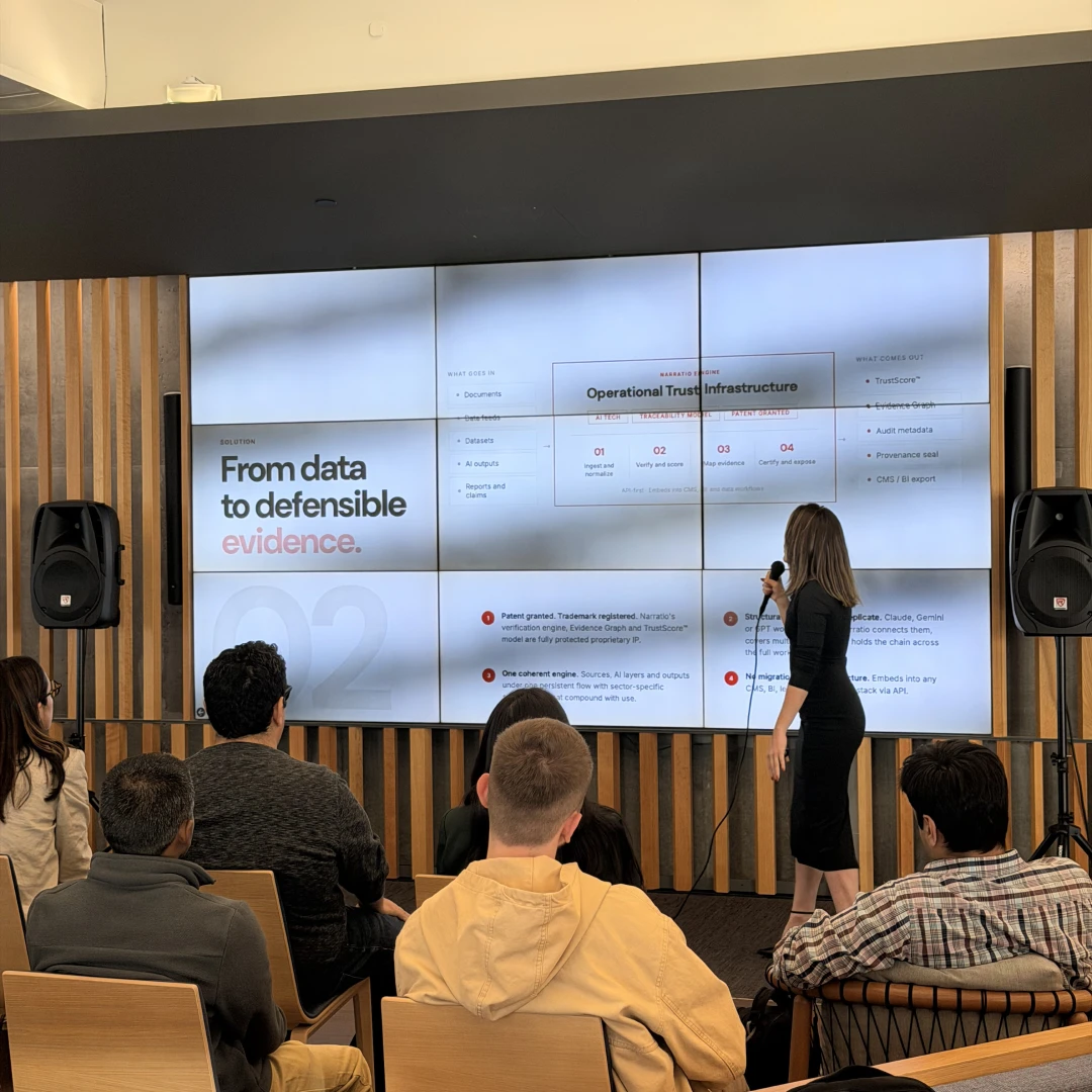 Presenting Narratio in Silicon Valley